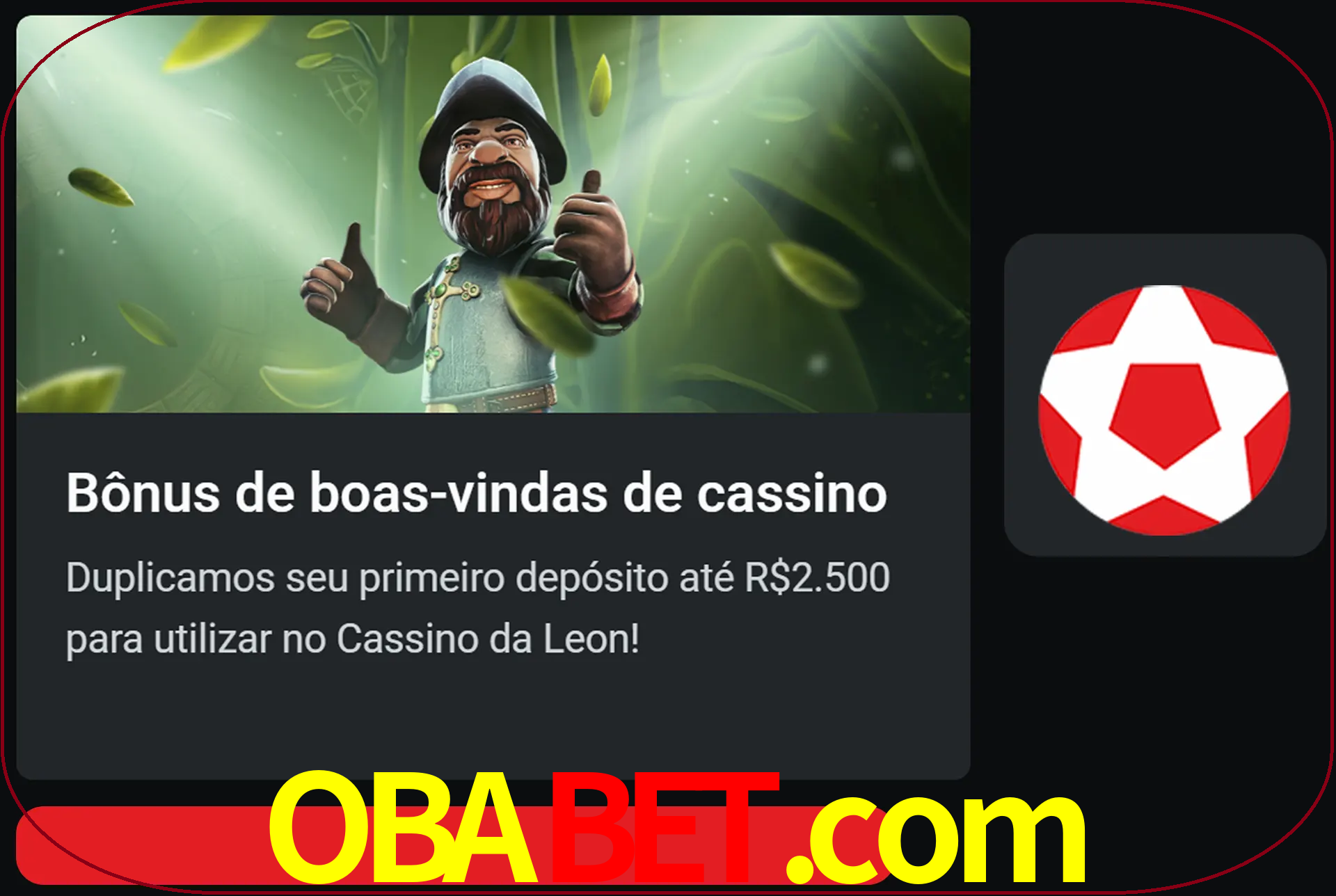 Receba seu dinheiro do bônus de boas-vindas após o primeiro depósito.