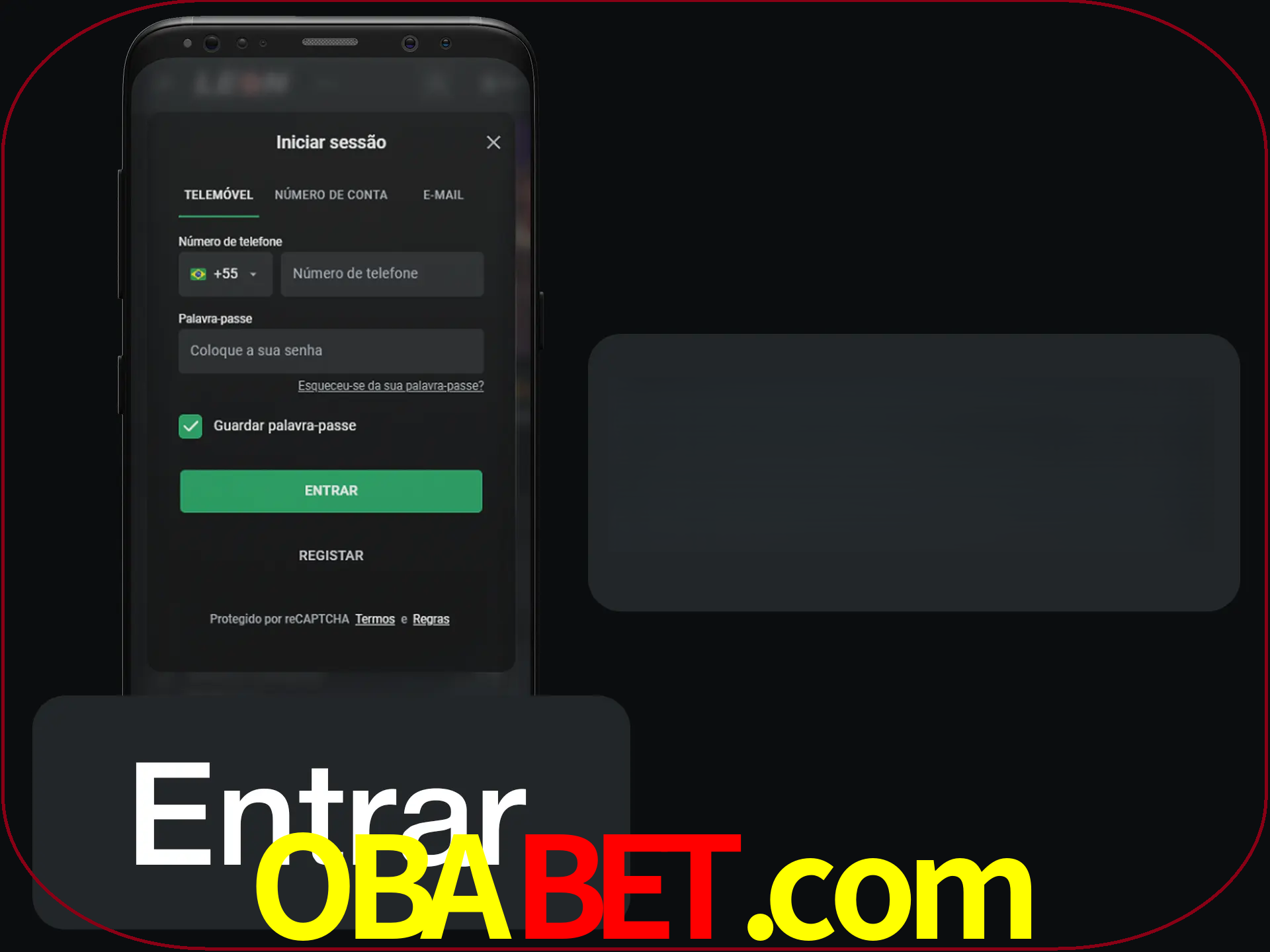 Faça o login para começar a apostar e jogar no cassino.